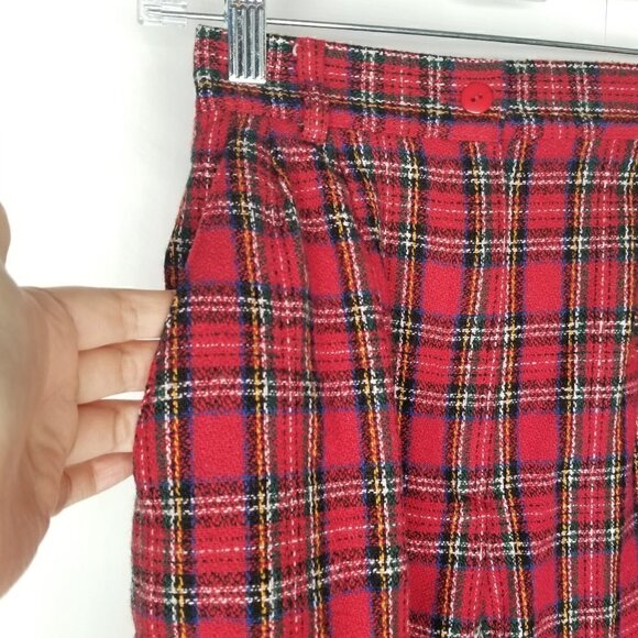 VTG Norton McNaughton Tartan Plaid Wool Shorts - Picture 6 of 6